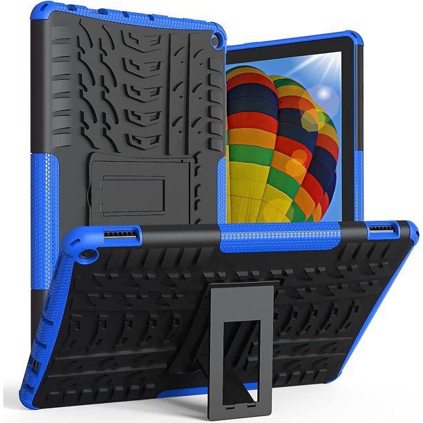 Funda para tableta F I R E Hd 10 2021, funda protectora resistente de doble capa a prueba de impactos con resistencia al impacto compatible con funda Fire Hd 10 y 10 Afortunado Sencillez