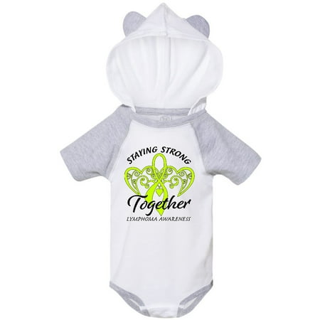 

Inktastic Lymphoma Awareness Staying Strong Together Gift Baby Boy or Baby Girl Bodysuit