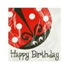 Bulk Buys PC215-96 Little Ladybug Happy Birthday Napkins, 96 Piece