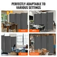 thumbnail image 6 of KFFKFF 6 Panel Room Dividers, 122*71 inch Foldable Privacy Screen,  Oxford Cloth Panels With Sturdy Frame for Workspace, Bedroom, Study Room, 6 of 9