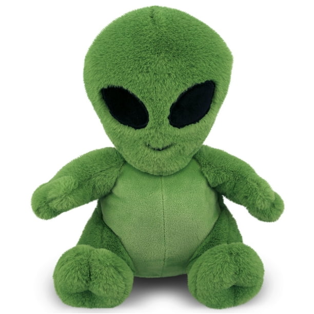 DolliBu Plush Alien Stuffed Toy – Soft Huggable Green Alien, Adorable ...