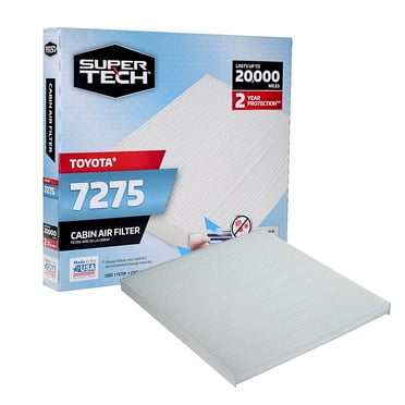 SuperTech Cabin Air Filter 7275, Replacement Air/Dust Filter for Toyota Fits select: 2001-2007 TOYOTA HIGHLANDER, 1999-2003 LEXUS RX