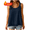 Navy, variant on Tank Tops for Women Flower Lace Wide Strap Sleeveless Tshirts Solid Color Summer Holiday V Neck Camisole White XXL