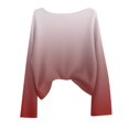thumbnail image 2 of Oversized Sweaters for Women Long Sleeve Gradient Color Crewneck Drop Shoulder Pullover Sweater Knit Tops, 2 of 4