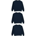thumbnail image 3 of BILLIONHATS 3 Pack Men’s Crewneck Sweater Bulk Multipack, Cotton, Screenprinting Sweat Shirts For Men, Layer Shirt Size (3X-Large), 3 of 3