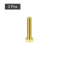 thumbnail image 3 of Unique Bargains Brass Hex Bolts, M8x40mm 3 Pack Fully Thread Grade 4.8 Machine Screws, 3 of 4