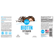 Portions Master Biotin Supplement - Hair, Skin, and Nails (10,000 Mcg)