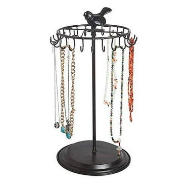 Black Bird Rotating Necklace Holder Bracelet Stand / Jewelry Organizer / Jewelry Tree