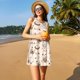 thumbnail image 3 of Balery Retro Rooster Vestidos de verano para mujer con estampado: vestido holgado sin mangas, vestido playero informal y cómodo para días calurosos., 3 of 7