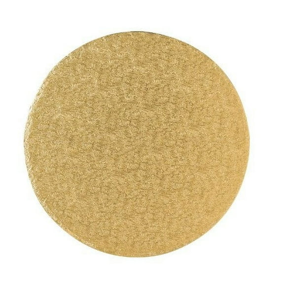 Round Cake Board - 10 Inch Gold Fern
