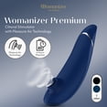 thumbnail image 2 of Womanizer Premium Clitoral Sucker, Pleasure Air Vibrator & Stimulator, Blue, 2 of 6