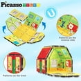 thumbnail image 4 of Puzle magnético con forma de cubo PicassoTiles con temática de dinosaurios para niños a partir de 3 años, 4 of 8