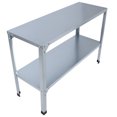 thumbnail image 1 of Potting Bench, Galvanized Iron Easy To Install Outdoor Potting Workbench Multipurpose Rustproof Double Layers Adjustable Shelf  for Garden, 1 of 7