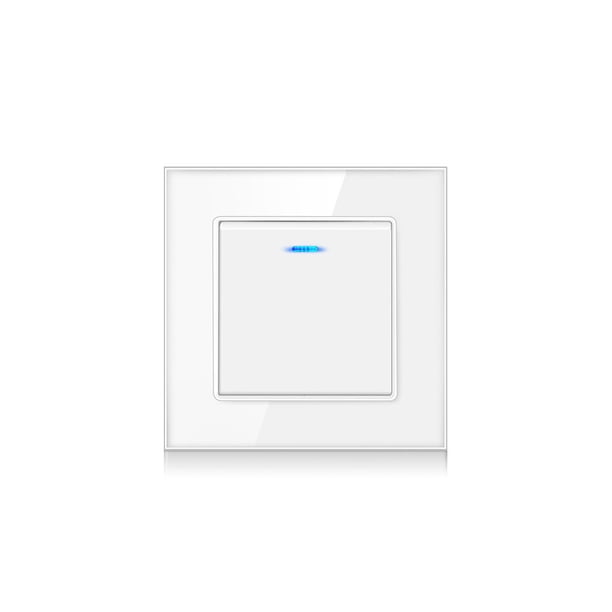 Yuarrent Interruptor de lámpara de Panel de luz, suministros para el hogar, accesorio de bricolaje, accesorios para el hogar, interruptores de presión, Decoración del hogar Blanco/Control doble Yuarrent HA067855-05