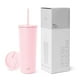 thumbnail image 1 of Vaso aislante moderno, sencillo, con tapa y pajita, 500 ml, 1 of 6