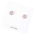 thumbnail image 2 of Dainty Dangle Earrings Floral Earrings Drop Green Rose Gold Wreath Ear Ring Decoration Party 0.79x0.43x0.19inch, 2 of 2