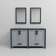 thumbnail image 5 of Lexora Home Ziva 60" Double Vanity with Mirrors in Dark Gray, 5 of 6