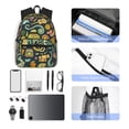 thumbnail image 6 of Lsque Colorful Hippie Classic Casual Backpack - Large Capacity Water-Resistant Backpack for School, Work, Travel, and Outdoor Activities, 6 of 8