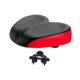 thumbnail image 4 of Asiento de bicicleta Sillín de bicicleta Transpirable Cómodo Agrandado Sin nariz con abrazadera de asiento rojo, 4 of 9