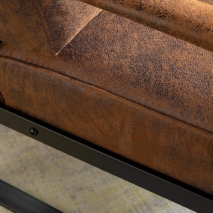 Modern Accent Chair with Durable Square Metal Frame