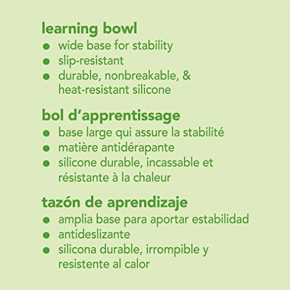 Green Sprouts Learning Platemat, Tappeto Alimentare In Silicone Per Bambini, Bordo Curvo, Lavabile In Lavastoviglie, Antiscivolo, Igienico