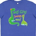 thumbnail image 4 of Inktastic My Gigi Loves Me Grandson Dinosaur Youth T-Shirt, 4 of 5