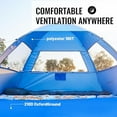 thumbnail image 6 of Beach Tent Sun Shelter for 3/4 Person, Portable Beach Umbrella Cabana, 6 of 6