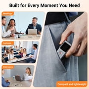 AI Digital Voice Recorder with Transcribe & Summarize, AI Note Taker for Meeting & Lectures, Voice Activated Recorder with Playback, Supports 90+ Languages Recording Device, Portable Tape Recorder