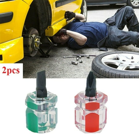 

Leke Mini Short Stubby Cross Screw Driver Slotted Small Screwdriver Repair Hand Tool