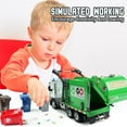 thumbnail image 6 of JBeeCtrl Garbage Truck Toys for Boys 3-5 with Lights & Sounds Trash Truck Toys for 2 3 4 5 Years Old Boys with Trash Can Lifter and Dumping Birthday Christmas Gift for Boys 2 3 4 5 Years Old, 6 of 7
