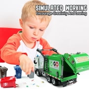 JBeeCtrl Garbage Truck Toys for Boys 3-5 with Lights & Sounds Trash Truck Toys for 2 3 4 5 Years Old Boys with Trash Can Lifter and Dumping Birthday Christmas Birthday Gift for Boys 2 3 4 5 Years Old