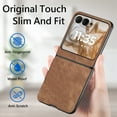 thumbnail image 6 of ELEHOLD Case for Motorola Razr 60/Razr 2025/Razr 2024, Shockproof Phone Case Slim Anti-Scratch PC Cover,Brown, 6 of 8