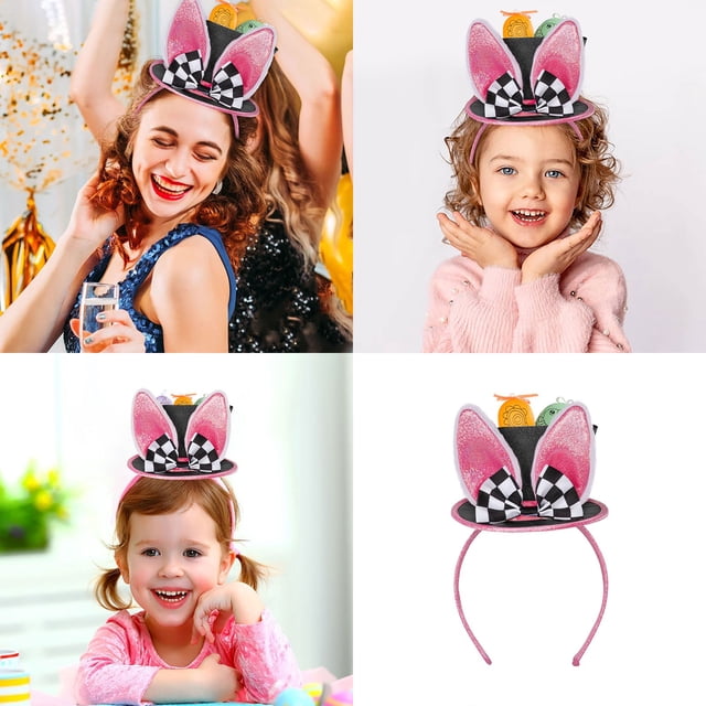 ERK Easter Decor DIY Easter Birthday Shooting Rabbit Headband Festival Theme Party Decoration