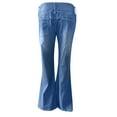 thumbnail image 5 of REALiKUN Low Rise Jeans Womens Ripped Hole Distressed Jeans Pants Skinny Stretchy Denim Trousers Straight Leg Casual Jeans, 5 of 6
