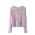 thumbnail image 2 of Hilenly Womens Cardigan Long Sleeve Casual Soft Cardigans Lightweight Button Down Knit Sweaters, 2 of 6