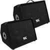 SA-10M.3 - Pair of 10 Inch FLOOR MONITORS with Pole Mount for Stage Speakers PA Church