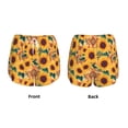 thumbnail image 3 of Daiia Bohemian Sunflower Pattern Women's 2 in 1 Running Shorts - Lightweight Athletic Workout Gym Yoga Shorts Liner with Phone Pockets-Medium, 3 of 7