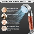 thumbnail image 2 of IMMEKEY Shower Head LED Color Changing 7 Colors, Filter Water Saving Spray Handheld Shower Head, 2 of 6