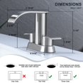 thumbnail image 3 of Grifo para lavabo Ultimate Unicorn Waterfall, níquel cepillado, 3 of 9