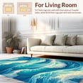 thumbnail image 2 of ODIKA 8'x10' Machine Washable Non-Slip Area Rug, Ocean Wave Nursery High Traffic Rug, Blue, 2963, 2 of 7