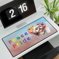 thumbnail image 3 of Peace Love Pride Havanese with Rainbow Sunglasses LGBT LGBTQ+ Desk Mat Full Keyboard Mouse Pad Havanese Dog Lover Gifts Idea Large Mousepad - 01004, 3 of 5