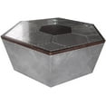thumbnail image 2 of NauticalMart Loft Style Aviator Coffee Table Aluminum Vintage Table Home Decor Furniture, 2 of 2