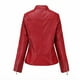 thumbnail image 4 of Chaquetas para mujer Slim Leather Stand Collar Zip Motocicleta Traje Cinturón Abrigo Chaqueta Tops Odeerbi ODB-3, 4 of 6