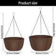 thumbnail image 3 of SDFGTstore 3PCS Weather Resistant Hanging Flower Basket For Planting Garden Balcony Decors, 3 of 11