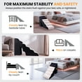 thumbnail image 5 of 6 Tiers Dog Stairs for High Bed, 30 Inch Height 6 Steps Soft Foam Spliced Dog Steps for Bed, Non-Slip Sturdy Pet Stairs, Ramp for Small, Older Pets, 5 of 8