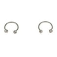 thumbnail image 2 of Anillos Cristal Hierros Circulares Ceja Labios Piercing de Oreja Sunnimix Pendiente tabique, 2 of 7