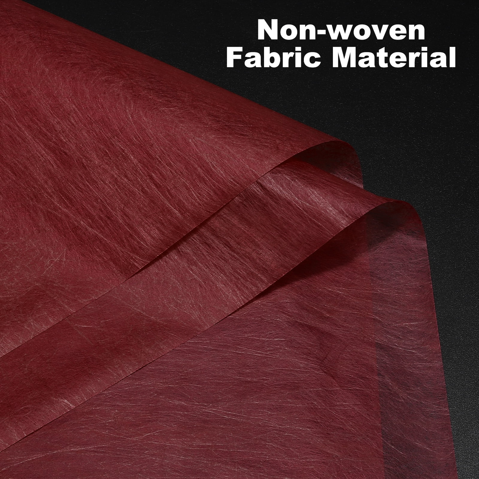 Unique Bargains Flower Non-Woven Waterproof Florist Floral Bouquet Wrap Paper  Red