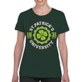thumbnail image 2 of St. Patricks University Vintage Irish Shamrock Design Women's T-shirt, 2 of 3