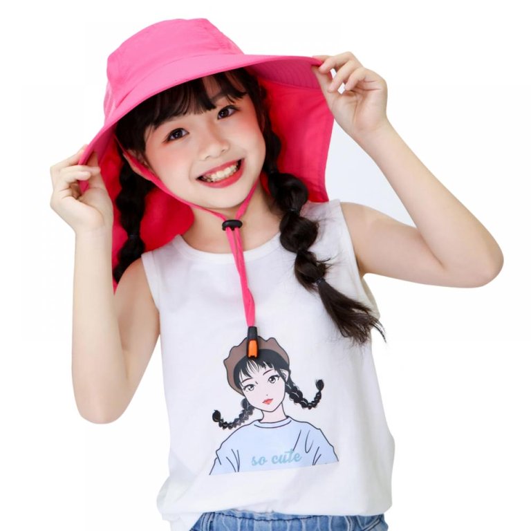 Boys Girls Sun Hat with Neck