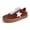 Brick Red, variant on Womens Fashion Star Sneakers Wide Toe Lace Up Casual Shoes,Leopard